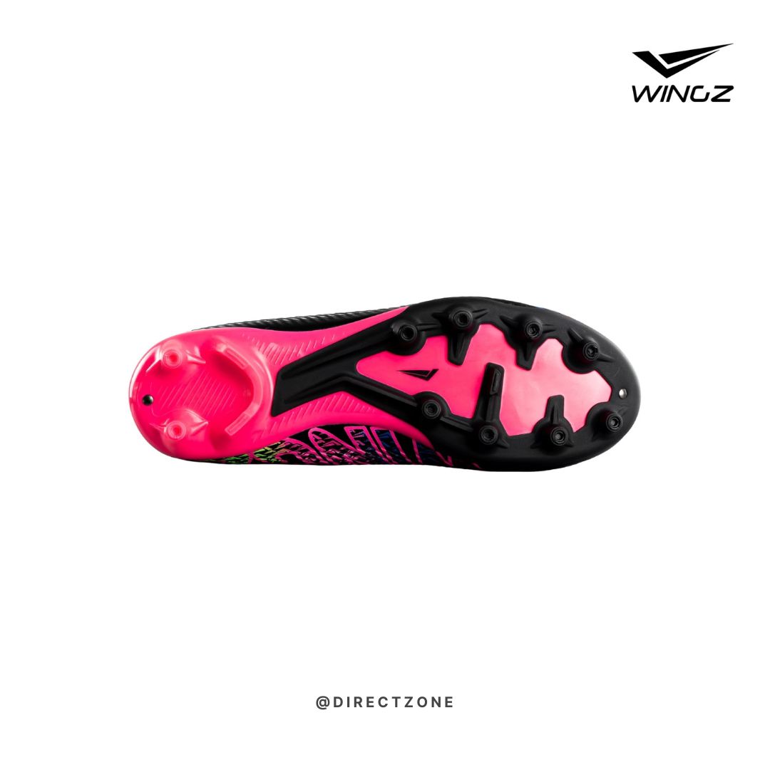 Wingz Sport Soccer Shoes - WZ1010 - Black Pink