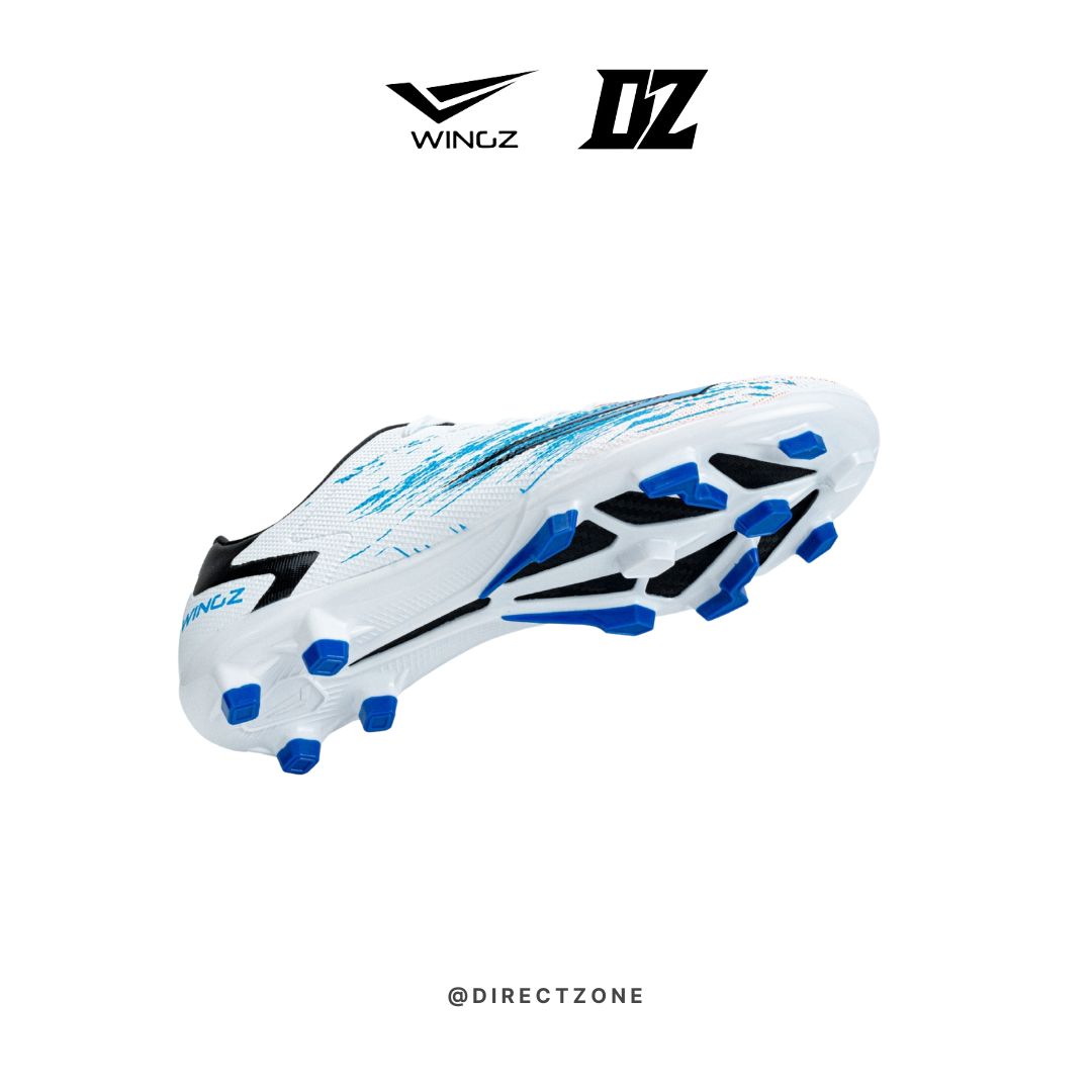 Wingz Sport Soccer Shoes - WZ1712 - White Blue