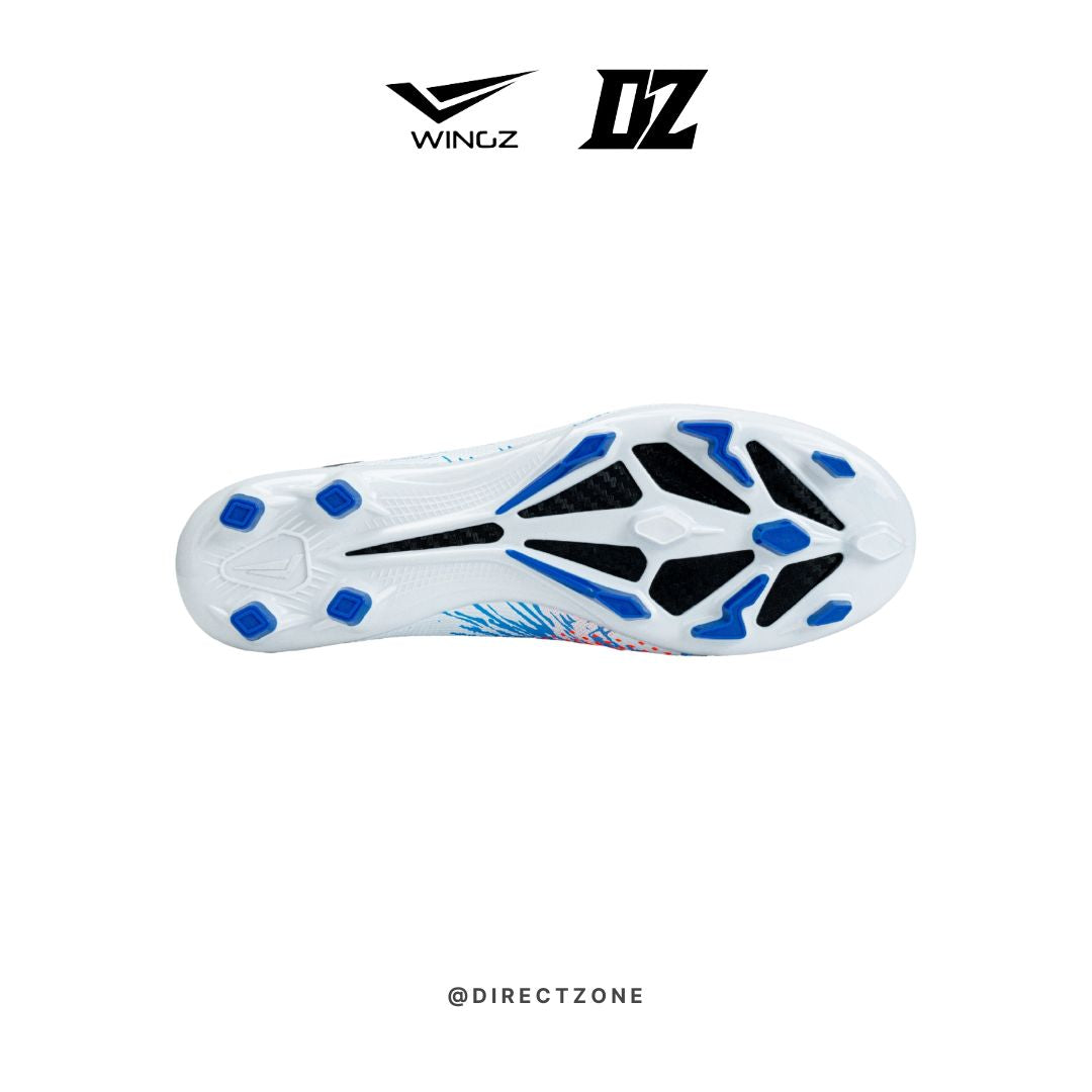 Wingz Sport Soccer Shoes - WZ1712 - White Blue