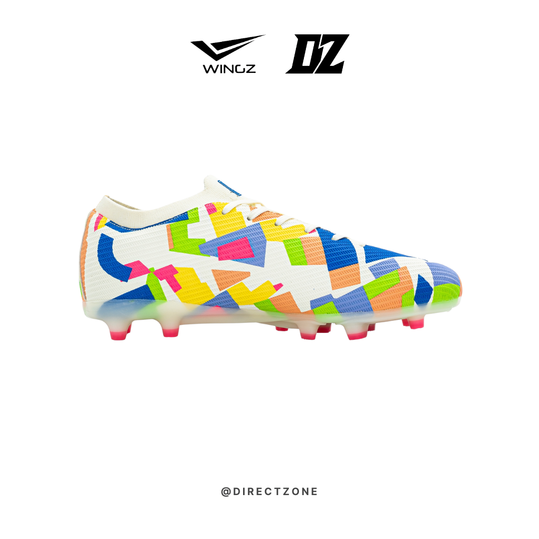 Wingz Sport Soccer Shoes - Crazy Crush Premium PU - Off White