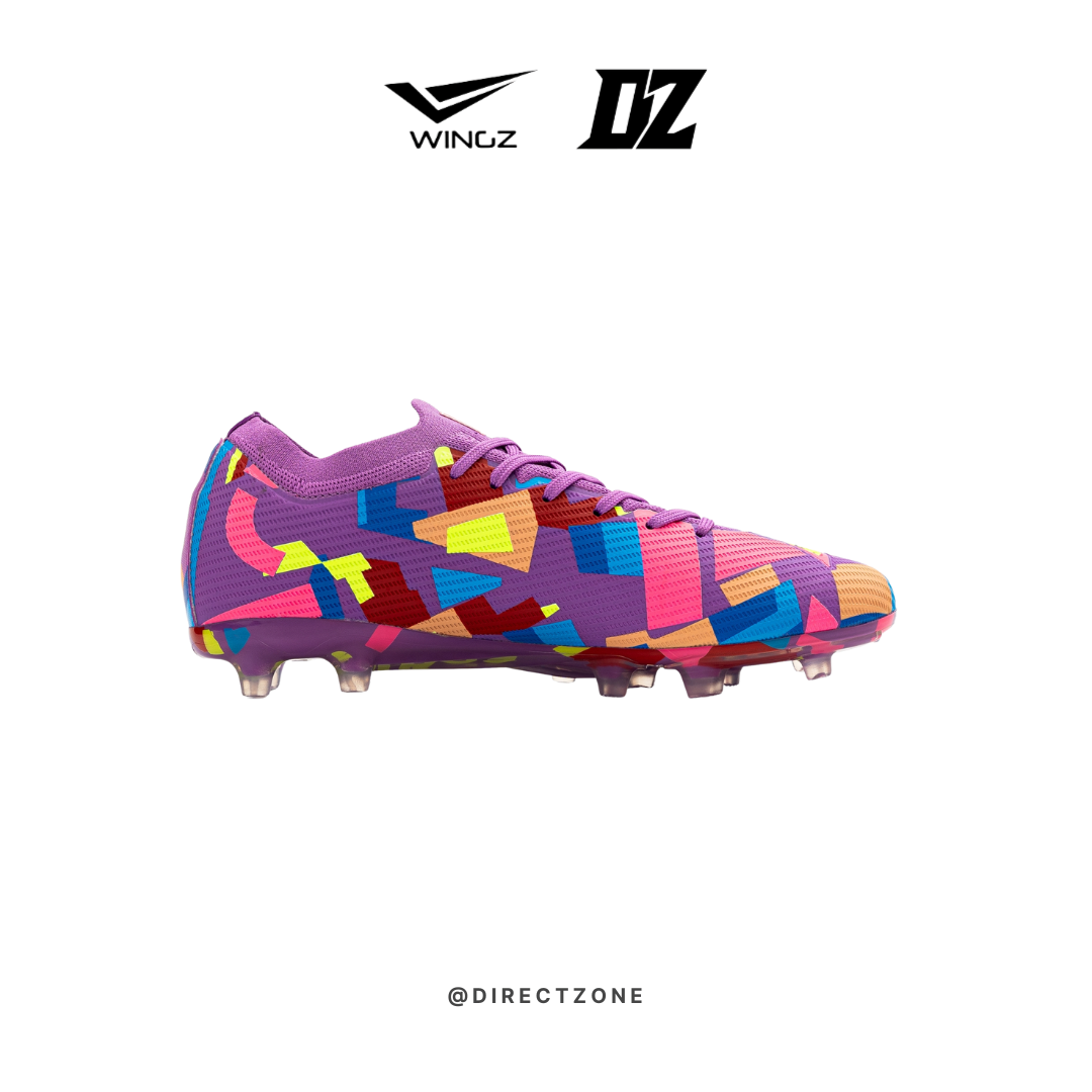Wingz Sport Soccer Shoes - Crazy Knit Flyknit - Purple