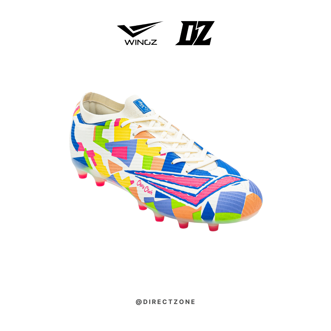 Wingz Sport Soccer Shoes - Crazy Crush Premium PU - Off White
