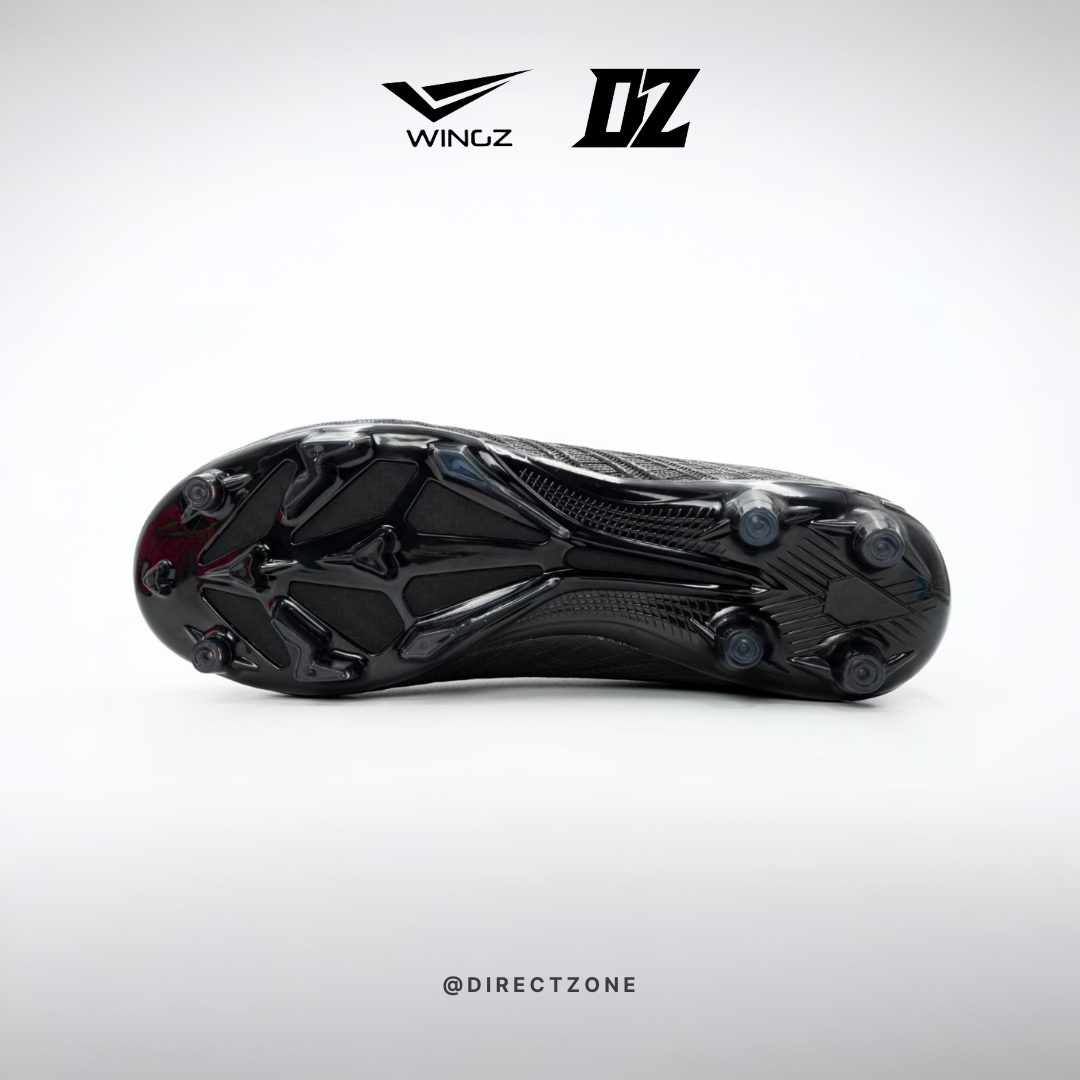 WingzSport Mugen Premium PU - Kasut Bola / Football - Black