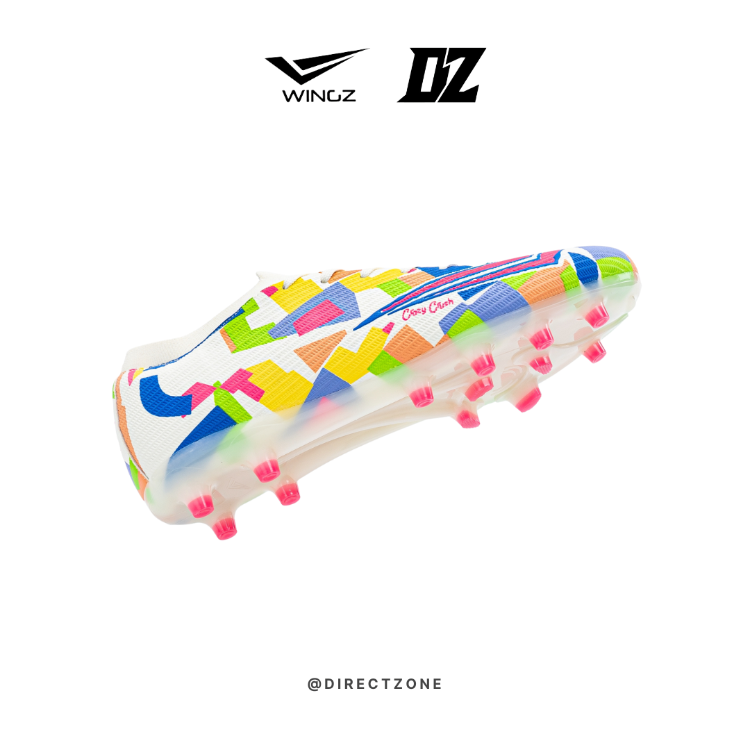Wingz Sport Soccer Shoes - Crazy Crush Premium PU - Off White