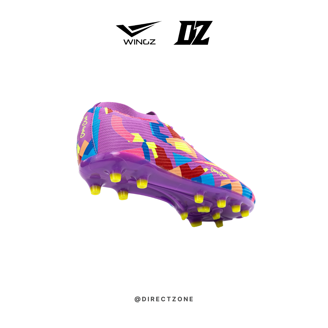 Wingz Sport Soccer Shoes - Crazy Crush Premium PU - Purple