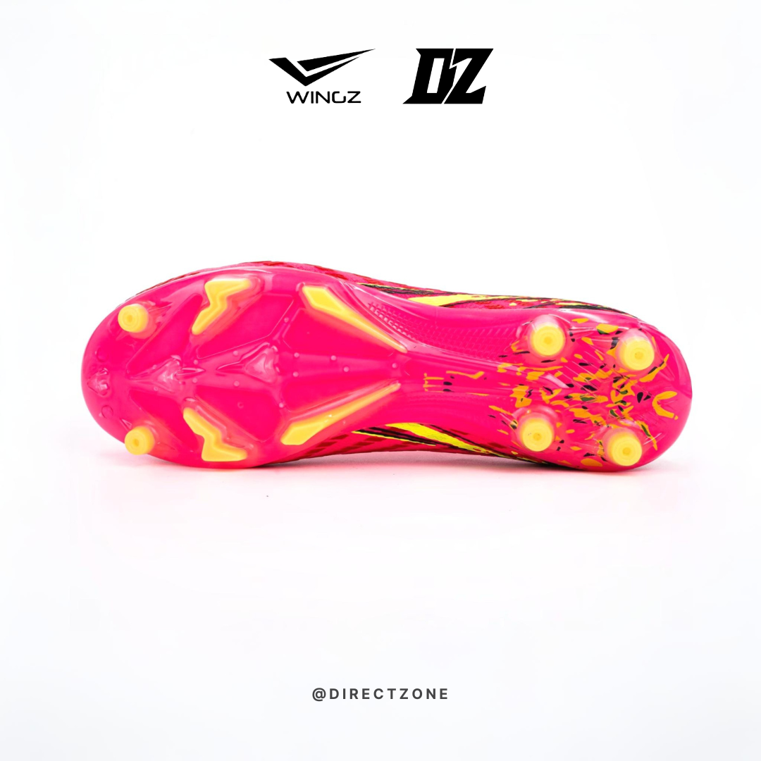 WingzSport Mugen Pro Flyknit - Kasut Bola / Football - Red Pink