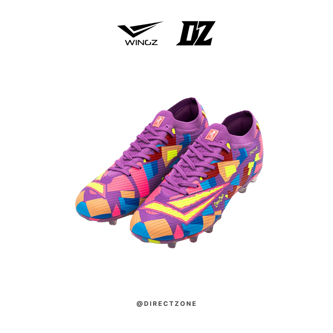 Wingz Sport Soccer Shoes - Crazy Knit Flyknit - Purple
