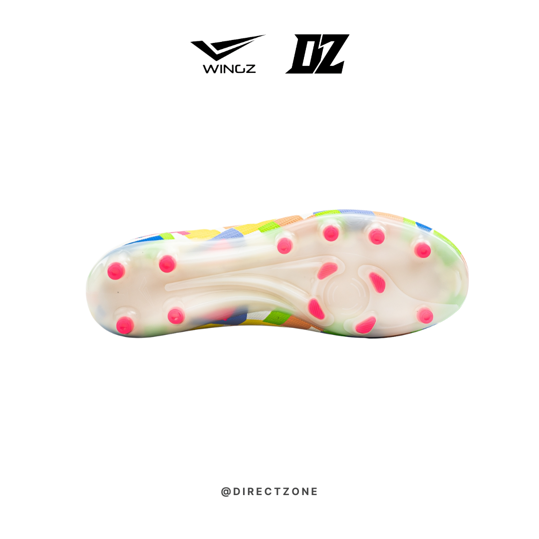 Wingz Sport Soccer Shoes - Crazy Crush Premium PU - Off White