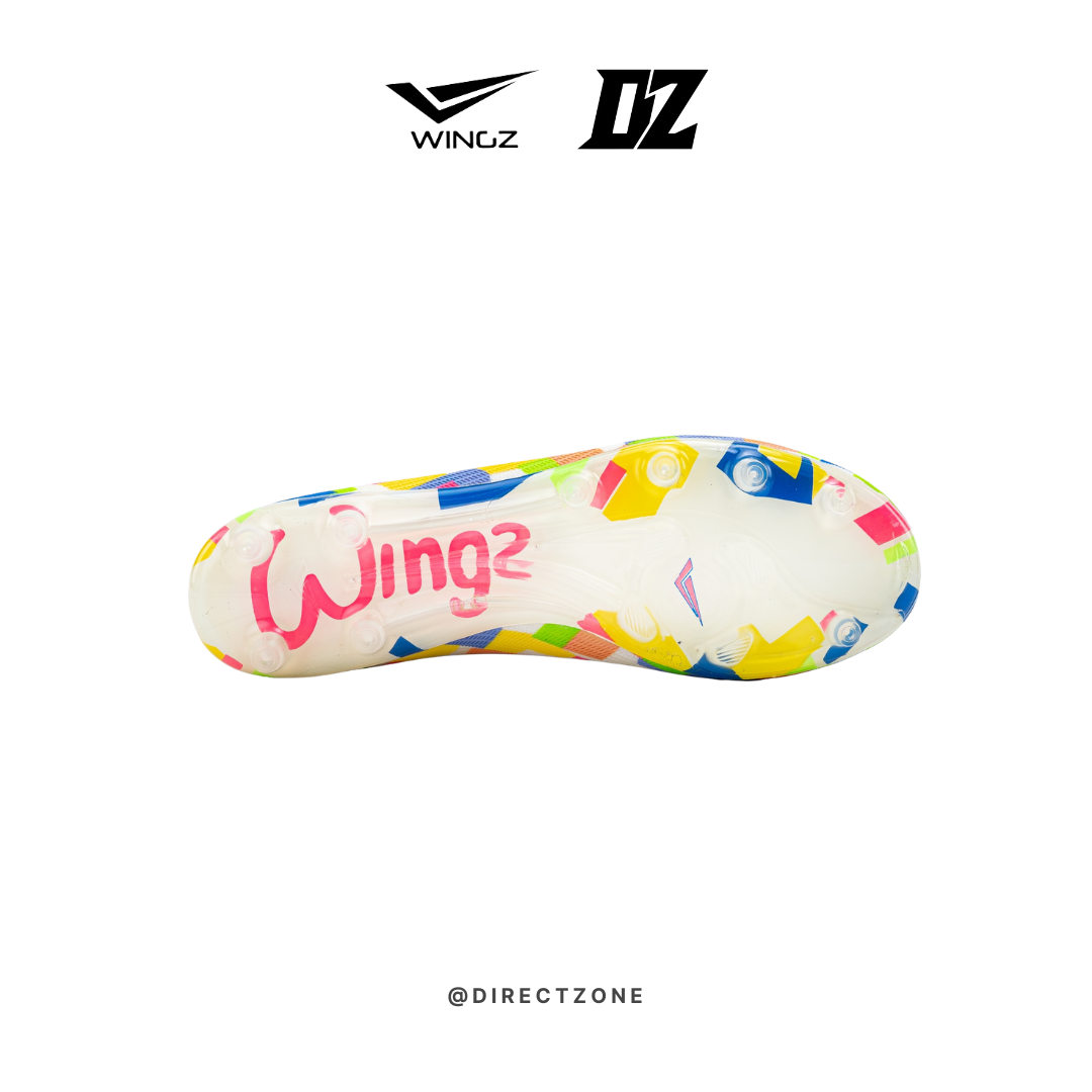 Wingz Sport Soccer Shoes - Crazy Knit Flyknit - Off White