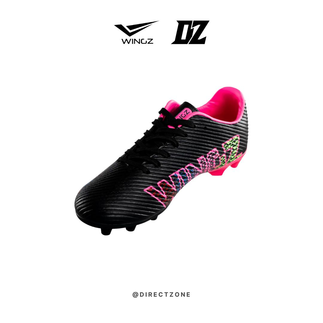 Wingz Sport Soccer Shoes - WZ1010 - Black Pink
