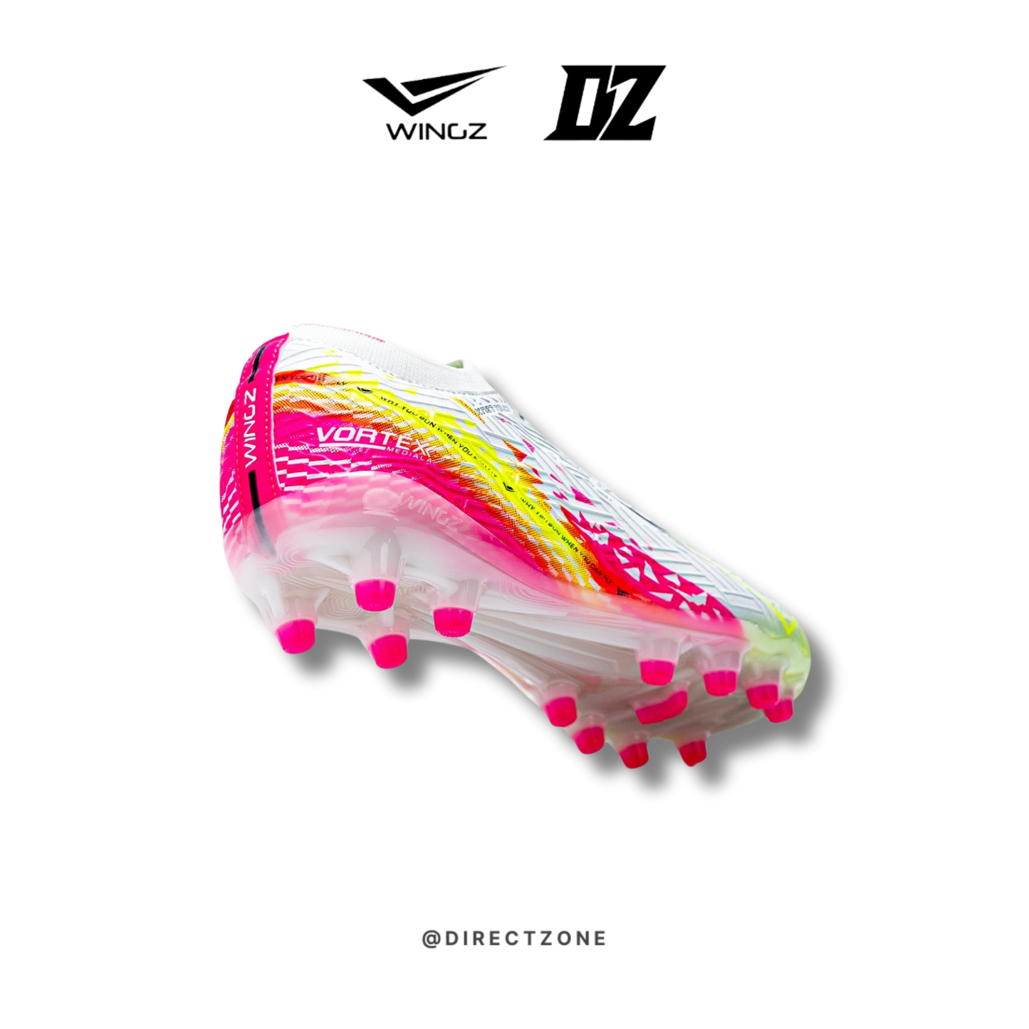 WingzSport Vortex Premium PU - Kasut Bola / Football - White