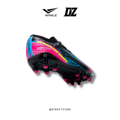 WingzSport Vortex Premium PU - Kasut Bola / Football - Black