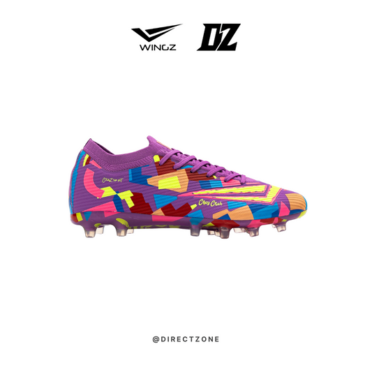 Wingz Sport Soccer Shoes - Crazy Knit Flyknit - Purple