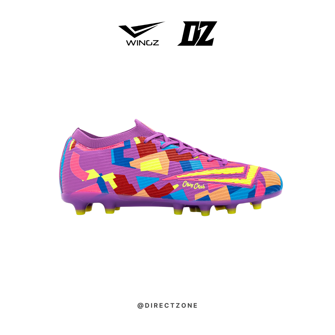 Wingz Sport Soccer Shoes - Crazy Crush Premium PU - Purple