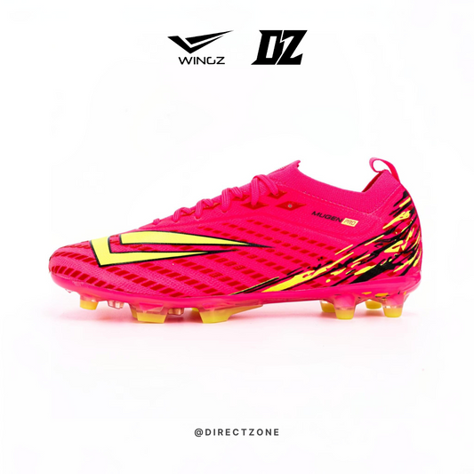 Wingz Sport Soccer Shoes - Wingz Mugen Pro Flyknit - Red Pink