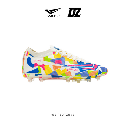 Wingz Sport Soccer Shoes - Crazy Knit Flyknit - Off White