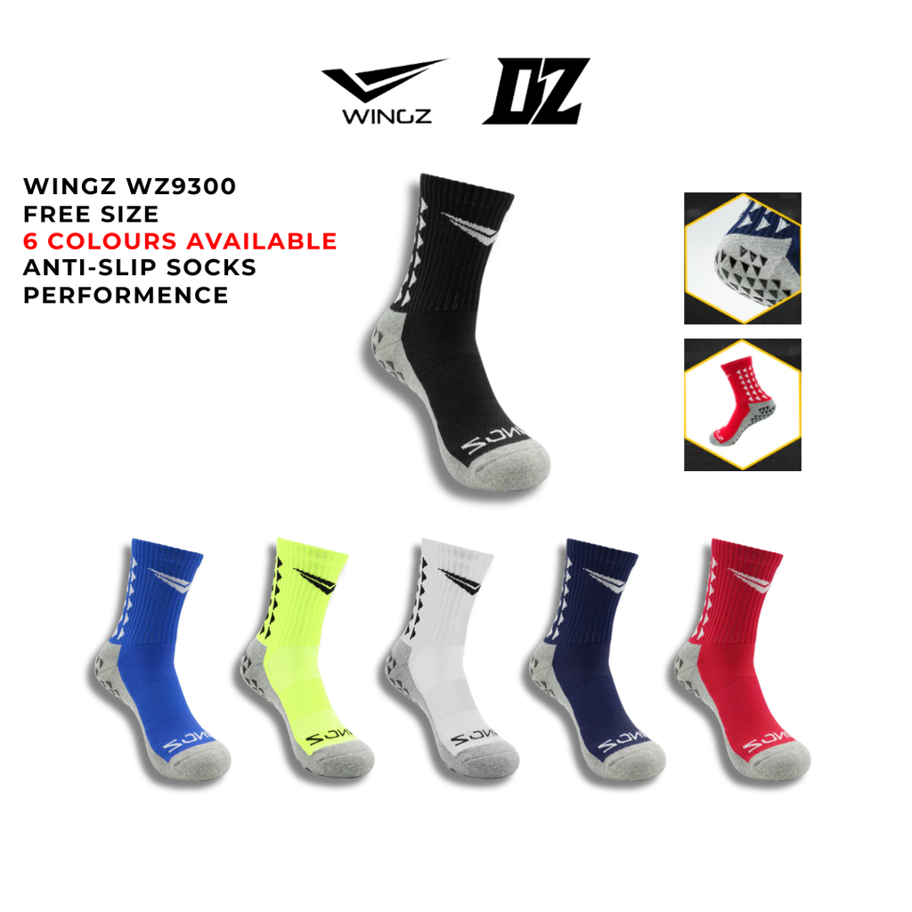 Kaus Kaki Bola Anti Slip Mid Cut WingzSport | Sports Grip Socks