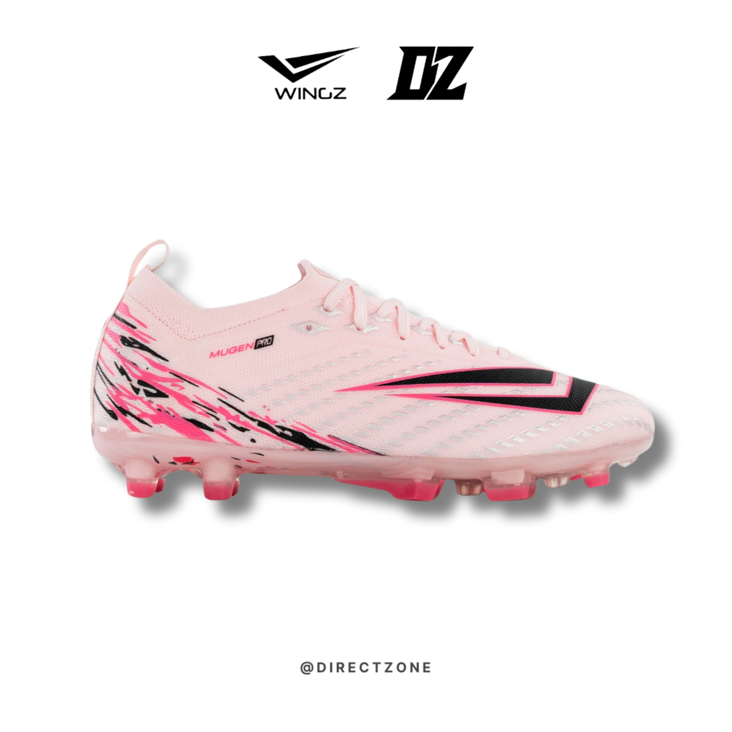 WingzSport Mugen Pro Flyknit - Kasut Bola / Football - Light Pink