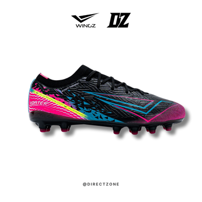 WingzSport Vortex Premium PU - Kasut Bola / Football - Black
