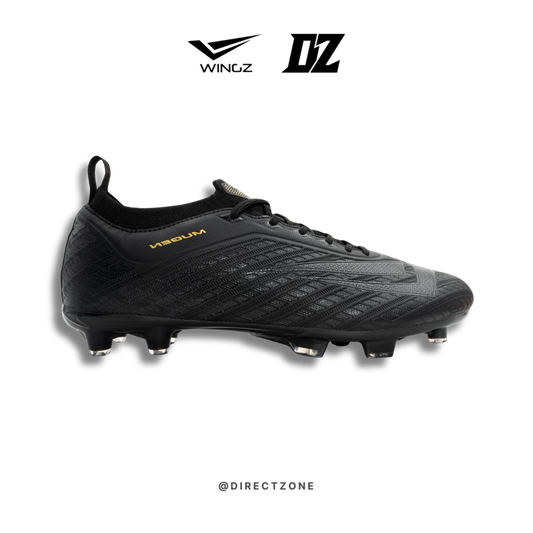 WingzSport Mugen Premium PU - Kasut Bola / Football - Black