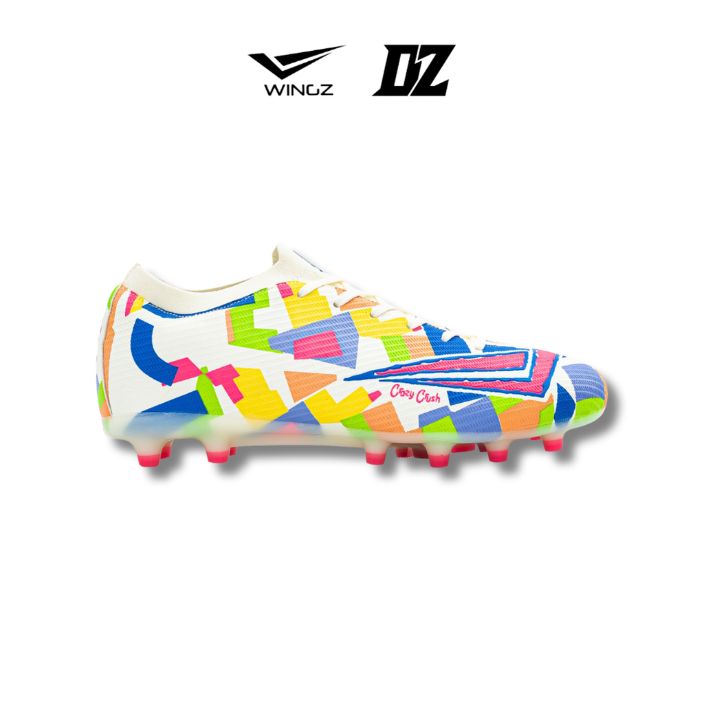 Kasut Bola WingzSport Crazy Crush Premium PU FG/AG | Lightweight Football Shoes