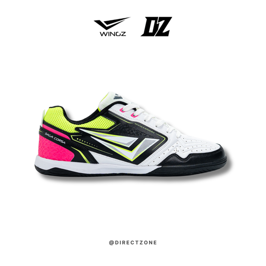 WingzSport Saga Corsa - Kasut Futsal / Futsal Shoes - White