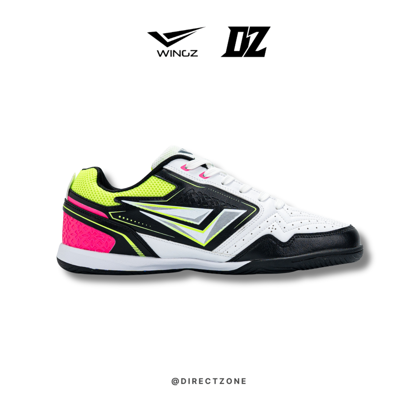 WingzSport Saga Corsa - Kasut Futsal / Futsal Shoes - White