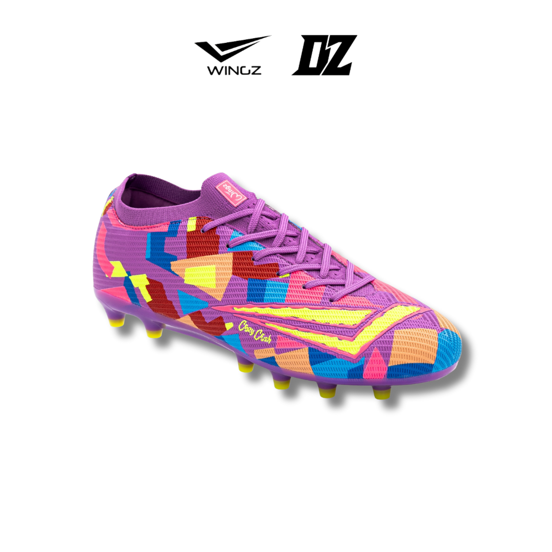 Kasut Bola WingzSport Crazy Crush Premium PU FG/AG | Lightweight Football Shoes