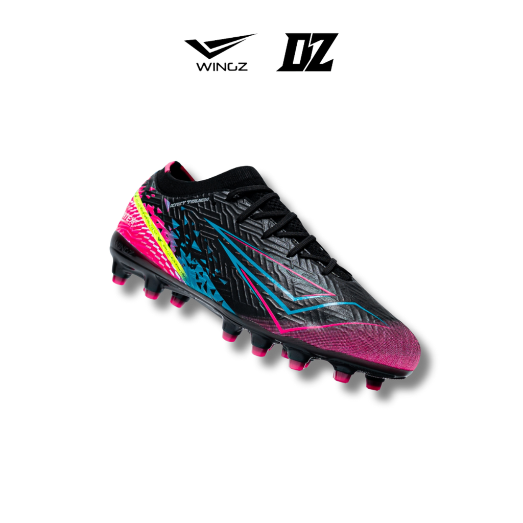 Kasut Bola WingzSport Vortex Premium PU AG/FG | Lightweight Football Shoes