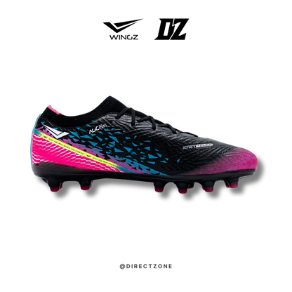 WingzSport Vortex Premium PU - Kasut Bola / Football - Black