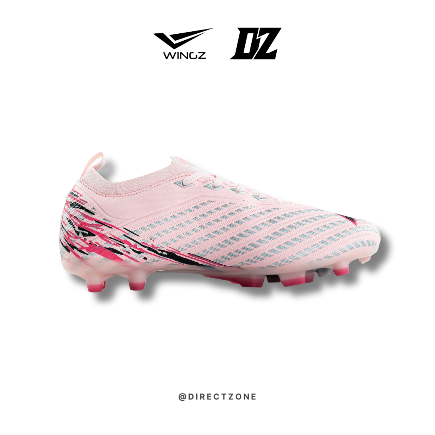 WingzSport Mugen Premium PU - Kasut Bola / Football - Light Pink