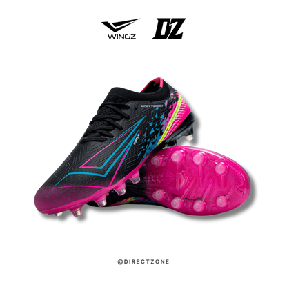 WingzSport Vortex Pro Flyknit - Kasut Bola / Football - Black