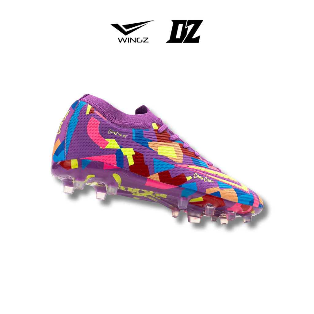 Kasut Bola WingzSport CrazyKnit Flyknit FG/AG | Lightweight Football Shoes