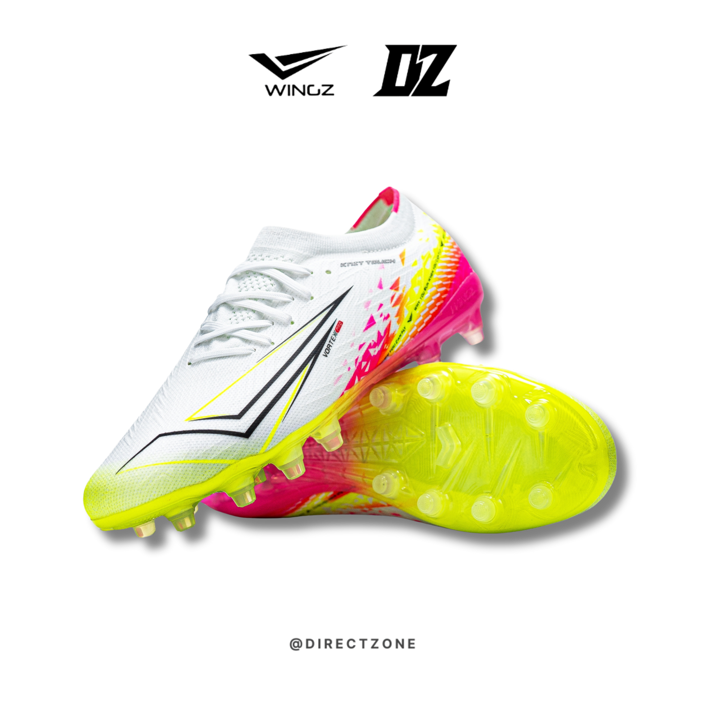 WingzSport Vortex Pro Flyknit - Kasut Bola / Football - White