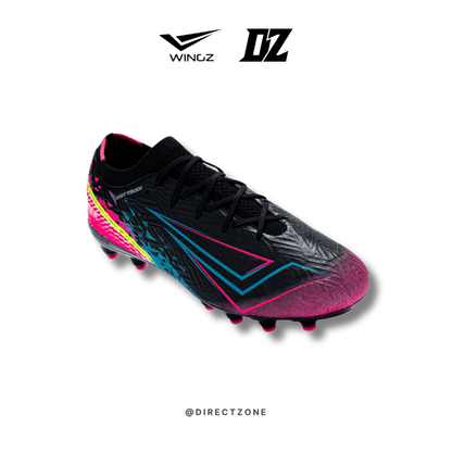 WingzSport Vortex Premium PU - Kasut Bola / Football - Black