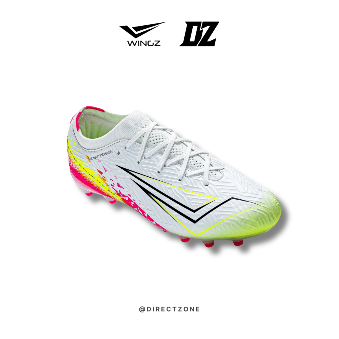 WingzSport Vortex Premium PU - Kasut Bola / Football - White