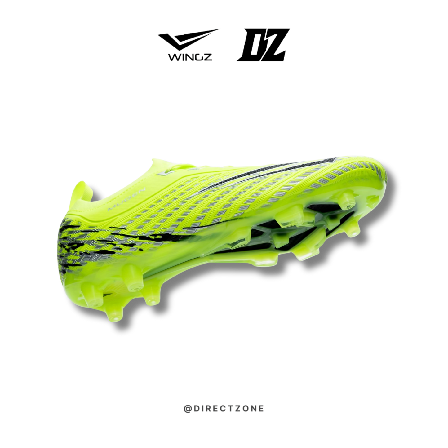 WingzSport Mugen Premium PU - Kasut Bola / Football - Lime Green