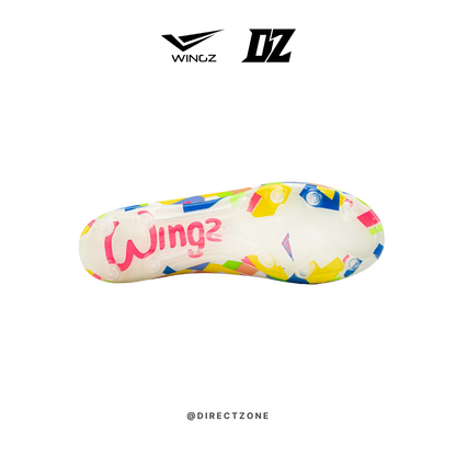 Wingz Sport Soccer Shoes - Crazy Knit Flyknit - Off White