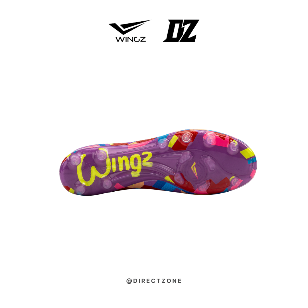 Wingz Sport Soccer Shoes - Crazy Knit Flyknit - Purple