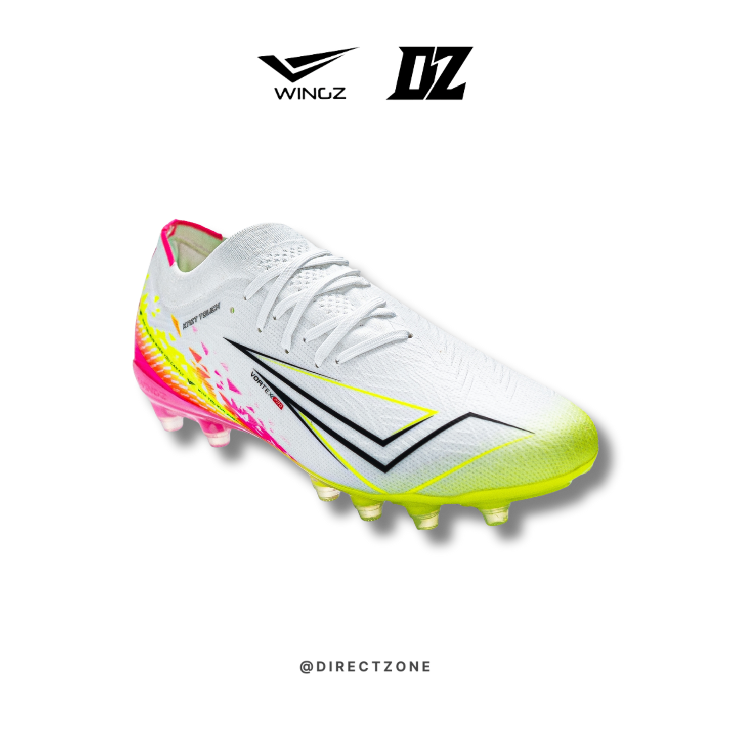 WingzSport Vortex Pro Flyknit - Kasut Bola / Football - White