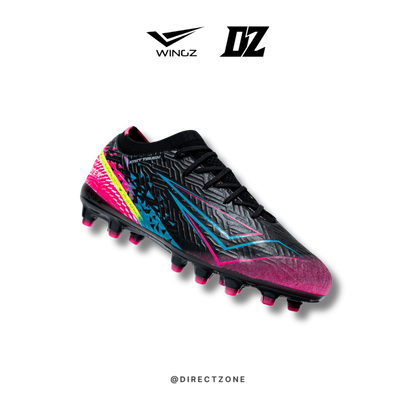 WingzSport Vortex Premium PU - Kasut Bola / Football - Black