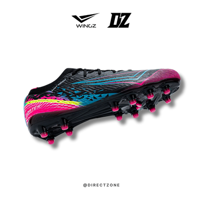 WingzSport Vortex Premium PU - Kasut Bola / Football - Black