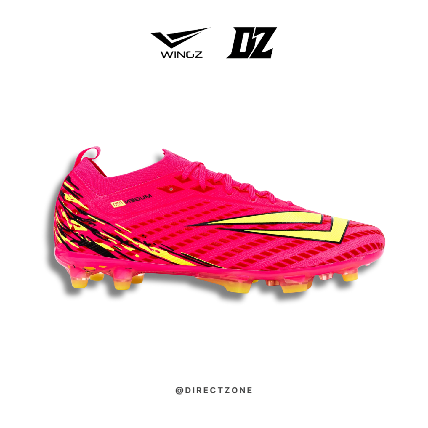 WingzSport Mugen Pro Flyknit - Kasut Bola / Football - Red Pink