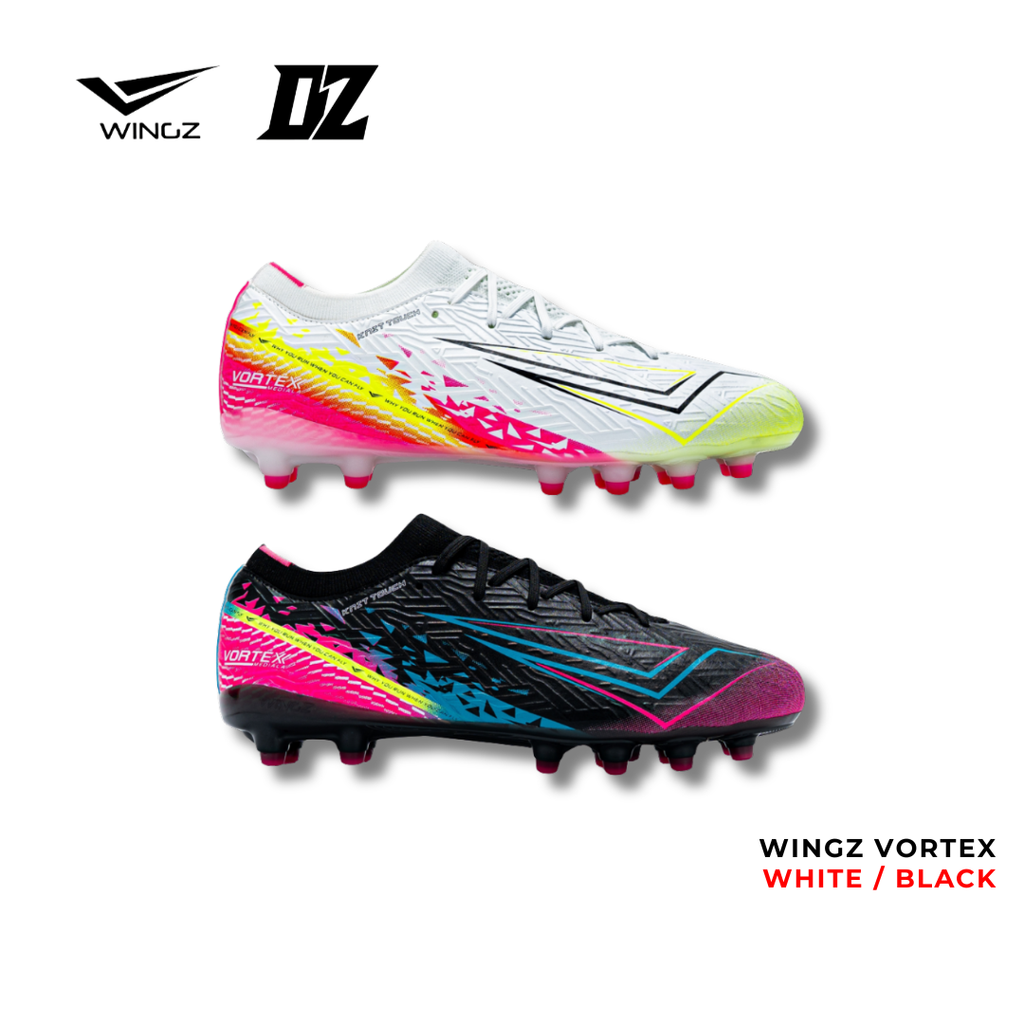 Kasut Bola WingzSport Vortex Premium PU AG/FG | Lightweight Football Shoes